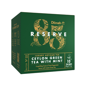 85 Reserve Ceylon Green Tea with Mint - 10 Luxury Leaf Tea Bags