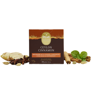 Ceylon Finest Cinnamon Infusion with Ginger, Cardamom, Star Anise & Peppermint - 20 Luxury Bags