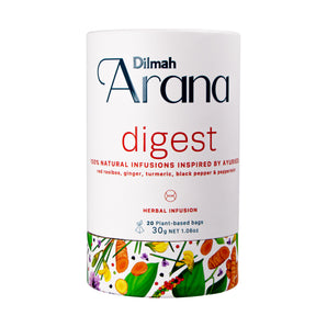 Arana Digest (Red Rooibos with Ginger Turmeric & Black Pepper Infused Tea) - 20 Luxury Pyramid Bags