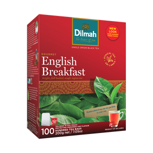 Dilmah Gourmet English Breakfast - 100 Tea Bags in Foil Pouch