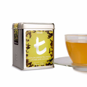 t-Series Ceylon Green Tea with Lychee and Ginger - 75g Leaf Tea