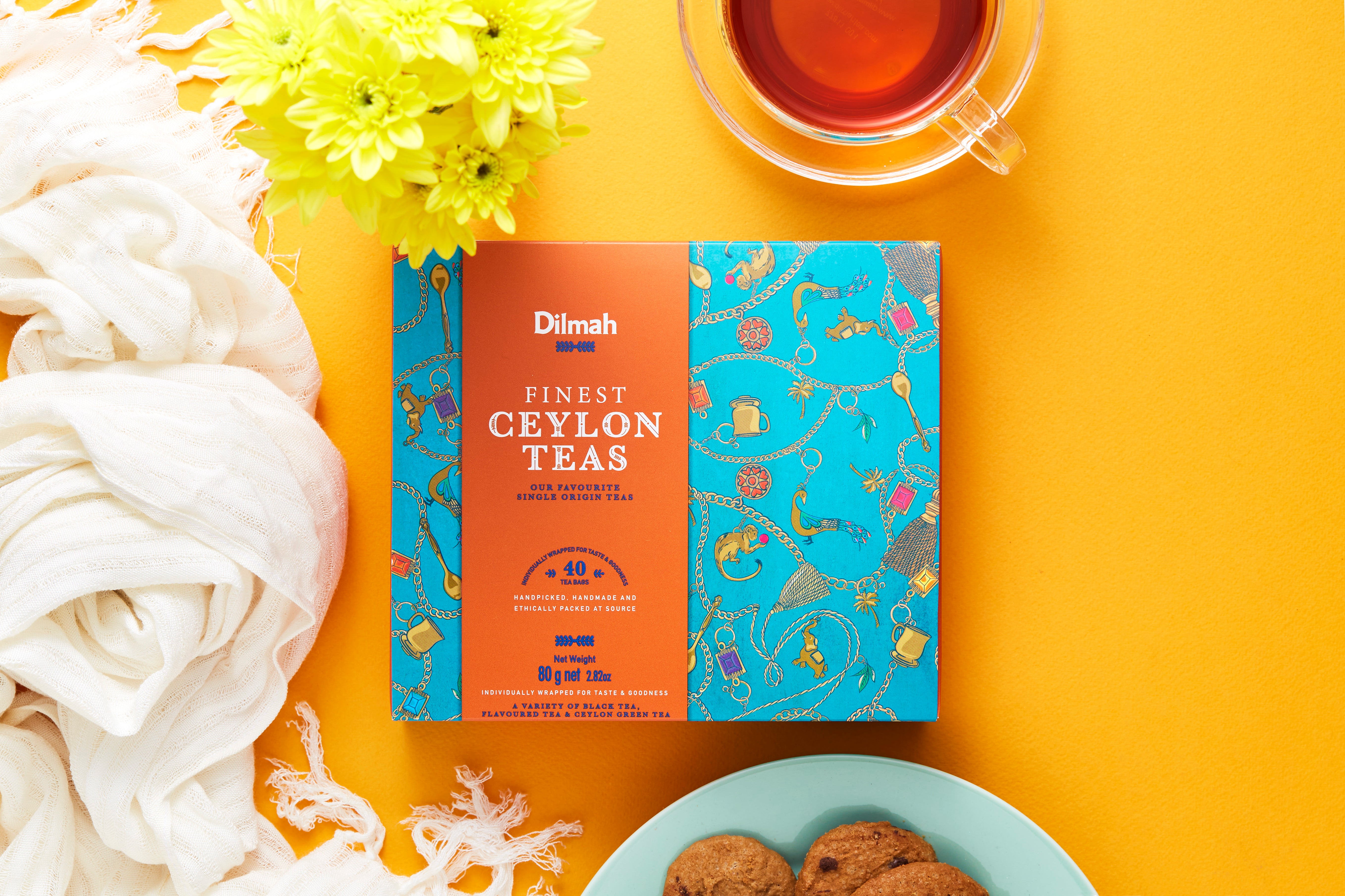 Finest Ceylon Teas Gift Pack - 40 Indivdually Wrapped Tea Bags – Dilmah ...