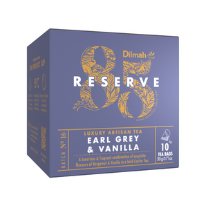 85 Reserve Earl Grey & Vanilla Ceylon Black Tea - 10 Luxury Leaf Tea Bags