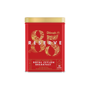 85 Reserve Royal Ceylon Breakfast - 20 Luxury Leaf Tea Bags Tin Caddy