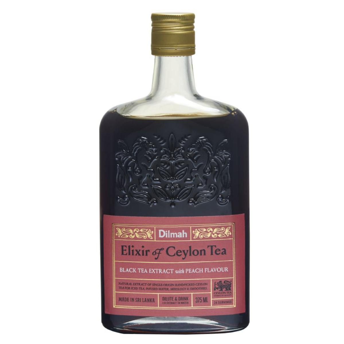 Elixir Black Tea with Peach – 375ml – Dilmah Tea Australia