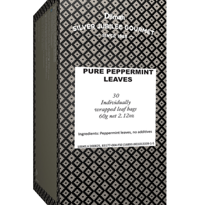 Silver Jubilee Gourmet Pure Peppermint Leaves - 30 Individualy Wrapped 100% Biodegradeable Luxury Pyramid Tea Bags