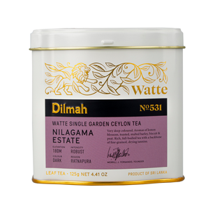 Nilagama Estate Watte Single Garden Ceylon Black Tea – 125g Loose Leaf Tin Caddy