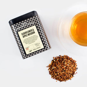 Silver Jubilee Elderflower & Hot Apple Infusion - 150g Loose Leaf Tin Caddy