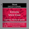 Exceptional Ceylon Spice Chai – 50 Leaf Tea Bags (Individually Wrapped)