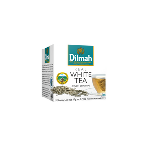 Dilmah Real White Tea - 10 Luxury Leaf Bags