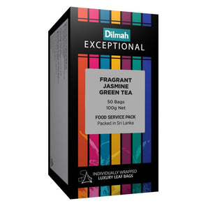 Exceptional Fragrant Jasmine Green - 50 Leaf Tea Bags (Individually Wrapped)