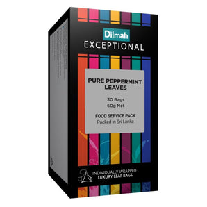 Exceptional Pure Peppermint Leaves - 30 Leaf Tea Bags (Individually Wrapped)
