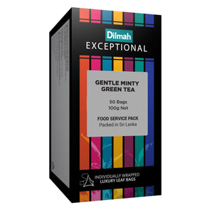 Exceptional Gentle Minty Green - 50 Leaf Tea Bags (Individually Wrapped)