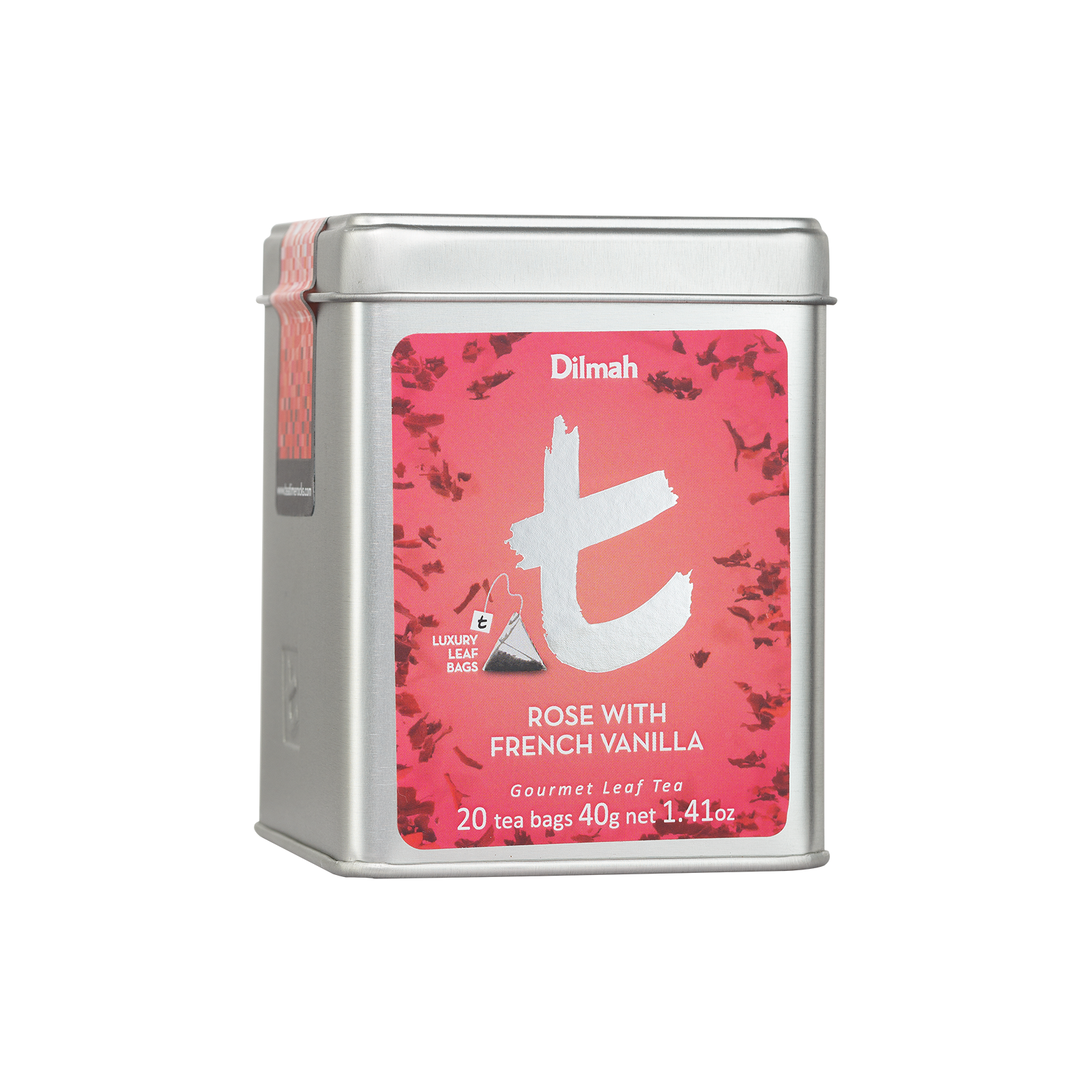 Tea Time Rocks dilmah t series rose with french vanilla ceylon black tea tin caddy 20 ...